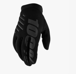100 PROCENT RĘKAWICE CROSS/ENDURO BRISKER SOFTSHELL BLACK/SZARY ROZMIAR S