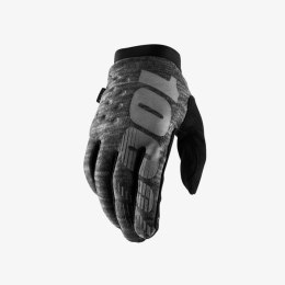 100 PROCENT RĘKAWICE CROSS/ENDURO BRISKER SOFTSHELL SZARY/BLACK ROZMIAR XL