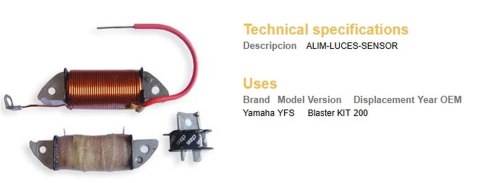 DZE CEWKA WZBUDZENIA IMPULS. YAMAHA YFS200 BLASTER