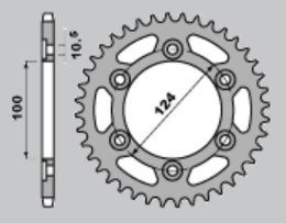 JR ZĘBATKA TYLNA 1027 40 DUCATI 750 SS 99-02, 900SS 98-02, MONSTER 750/900