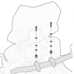 KAPPA ZESTAW MONTAŻOWY DO MOCOWANIA SMART BAR DUCATI HONDA BENELLI