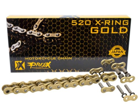 PROX ŁAŃCUCH NAPĘDOWY X RING GOLD 520 120 OGNIW ZŁ