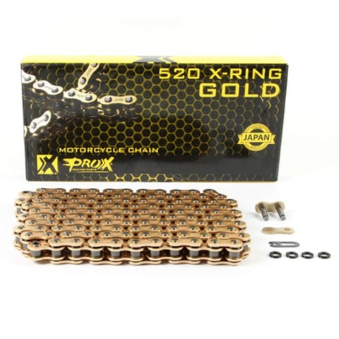 PROX ŁAŃCUCH NAPĘDOWY X RING GOLD 520 120 OGNIW ZŁ PROX ŁAŃCUCH NAPĘDOWY X RING GOLD 520 120 OGNIW ZŁ