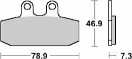 SBS KLOCKI HAMULCOWE KH256 STREET CERAMIC