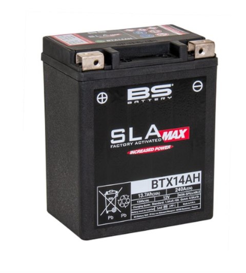 BS AKUMULATOR BTX14AH MAX FA YTX14AH-BS 12V 13AH 134X89X166 BEZOBSŁUGOWY -Z BS AKUMULATOR BTX14AH MAX FA YTX14AH-BS 12V 13AH 134X89X166 BEZOBSŁUGOWY -Z