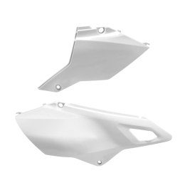 POLISPORT BOCZKI TYLNE SUZUKI DR-Z 400 DRZ400 00-24 RESTYLING WHITE KPL