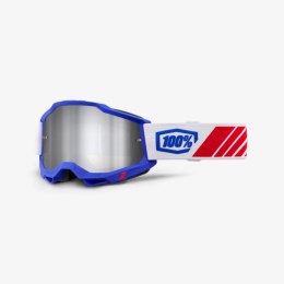100 PROCENT GOGLE ACCURI 2 KOLBY -MIRROR SILVER LENS - SZYBKA PRZEŹROCZYSTA