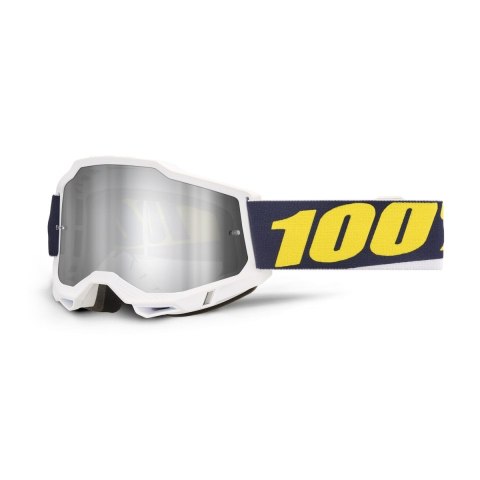 100 PROCENT GOGLE ACCURI 2 WOLG - MIRROR SILVER LENS -