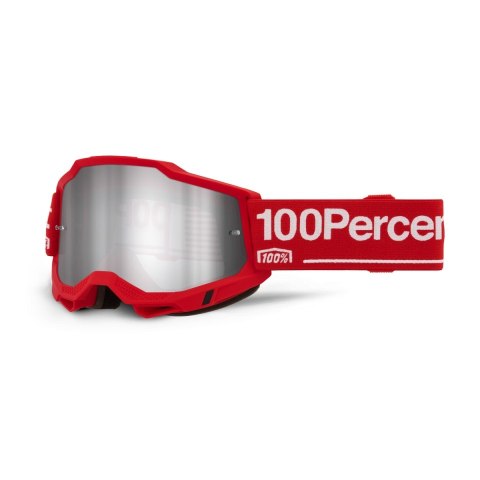 100 PROCENT GOGLE ACCURI 2 WOLG SILVER LENS SZYBKA SREBRNE LUSTRO