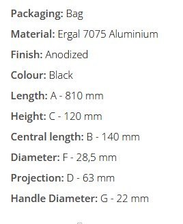 DOMINO KIEROWNICA ALUMINIOWA ERGAL 7075 FATBAR 28MM ŚREDNIA KOLOR SREBRNY DOMINO KIEROWNICA ALUMINIOWA ERGAL 7075 FATBAR 28MM ŚREDNIA KOLOR SREBRNY