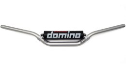 DOMINO KIEROWNICA ALUMINIOWA ERGAL 7075 28MM WYSOKA Z POPRZECZKĄ SREBRNY