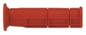 DOMINO MANETKI GRIPY ATV/QUAD DOMINO STYLE 22+22MM, DŁ.125MM BEZ OTWORU RED