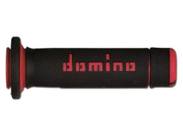 DOMINO MANETKI GRIPY ATV/QUAD DWUSKŁADNIKOWE KOLOR CZARNY/CZERWONY