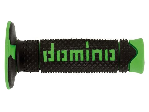 DOMINO MANETKI GRIPY OFF ROAD DWUSKŁADNIKOWE KOLOR CZARNY/ZIELONY