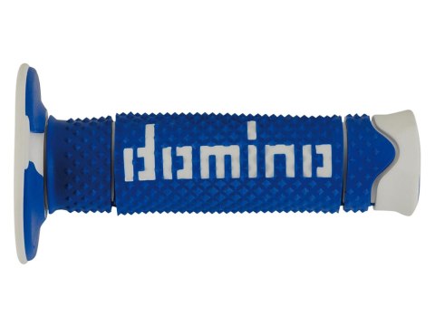 DOMINO MANETKI GRIPY OFF ROAD PYRAMID A260 DWUSKŁADNIKOWE BLUE/WHITE