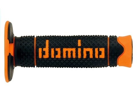 DOMINO MANETKI GRIPY OFF ROAD PYRAMID DWUSKŁADNIKOWE BLACK/ORANGE