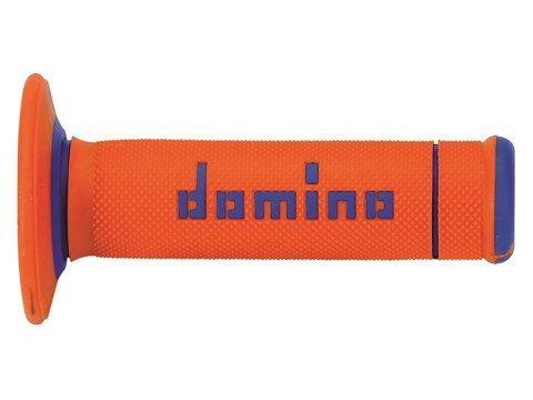 DOMINO MANETKI GRIPY OFF ROAD X-TREME DWUSKŁADNIKOWE BLACK ORANGE/BLUE DOMINO MANETKI GRIPY OFF ROAD X-TREME DWUSKŁADNIKOWE BLACK ORANGE/BLUE