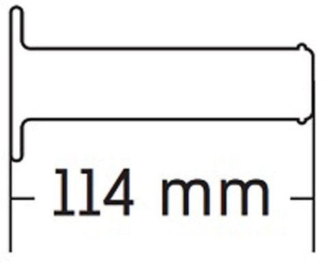 DOMINO MANETKI GRIPY SCOOTER PIAGGIO STYLE 22+25MM, DŁ.114MM BEZ OTWORU