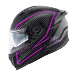 KAPPA KASK KV52 KRONOS INTEGRALNY Z BLENDĄ FUKSIA MAT CARBON LOOK 56 S HOMOLOGACJA ECE