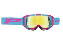 PROGRIP GOGLE PG3303-407 FL VISTA FUXIA SZYBA ŻÓŁTA PG3347 LIGHT SENSITIVE, ANTISCRATCH, NO FOG, ANTI U