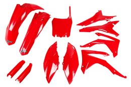 UFO 2024/11 KOMPLET PLASTIKÓW (FULL KIT) Z OSŁONAMI TELESKOPÓW (AMORTYZATORÓW) HONDA CRF 250R 14-17, CRF 450R 13-16 Z OSŁONAMI F