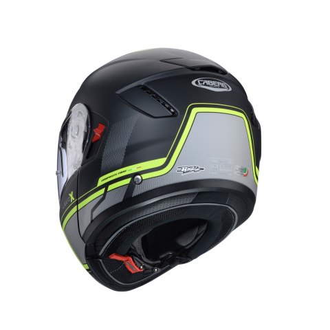 CABERG KASK FLIP-UP LEVO X ELITE MAT ZÓŁTY FLUO XXL PINLOCK W ZESTAWIE
