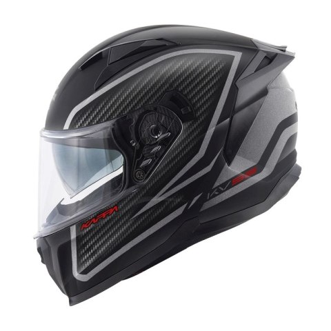 KAPPA KASK KV52 KRONOS INTEGRALNY Z BLENDĄ MAT CARBON LOOK 56 S HOMOLOGACJA ECE 22R06