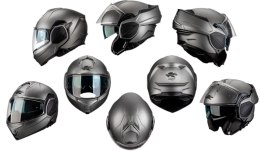 KAPPA KASK KV55 SOLID SZCZĘKOWY MODUŁOWY FLIP-BACK Z BLENDĄ 58 M HOMOLOGACJA ECE 22R06