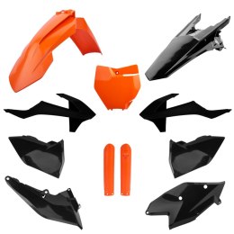 POLISPORT KPL PLASTIKÓW KTM SX SX-F 16-18 W ZEST. TABLICA 8664900001 I OSŁONY AMORT. 8398