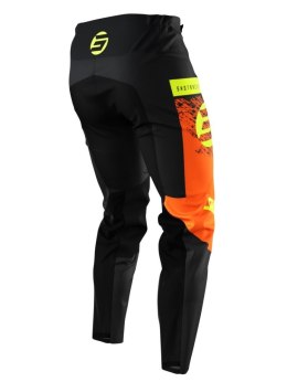 SHOT RACING SPODNIE MOTO DZIECIĘCE/JUNIOR DEVO KID ROLL ORANGE KOLOR CZARNY/POMARAŃCZOWY/ŻÓŁTY ROZMIAR 6/7