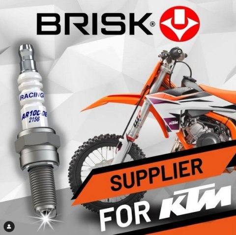 BRISK RACING ŚWIECA ZAPŁONOWA AR10C-OE KTM 50 SX 24-, FACTORY EDITION 24, HUSQVARNA TC 24-, GASGAS MC BRISK RACING ŚWIECA ZAPŁONOWA AR10C-OE KTM 50 SX 24-, FACTORY EDITION 24, HUSQVARNA TC 24-, GASGAS MC