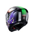 CABERG KASK INTEGRALNY AVALON X GURKHA BLACK MAT/ORANGE/VIOLET M