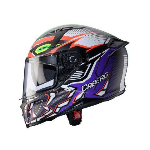 CABERG KASK INTEGRALNY AVALON X GURKHA BLACK MAT/ORANGE/VIOLET M