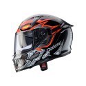 CABERG KASK INTEGRALNY AVALON X GURKHA BLACK/GREY/ORANGE FLUO S