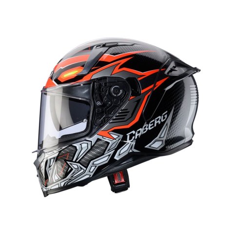 CABERG KASK INTEGRALNY AVALON X GURKHA BLACK/GREY/ORANGE FLUO S