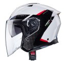 CABERG KASK OTWARTY JET OTWARTY FLYON II BOSS WHITE/BLACK/RED/BLUE XL