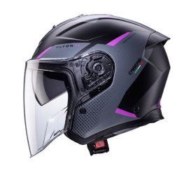 CABERG KASK OTWARTY JET FLYON II BOSS MAT FUKSJA INTENSYWNY ODCIEŃ ROZEGO XS