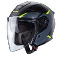 CABERG KASK OTWARTY JET OTWARTY FLYON II BOSS BLACK/GREY/ŻÓŁTY FLUO MAT L