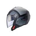 CABERG KASK OTWARTY JET Z BLENDĄ MODEL RIVIERA V4X ALPHA BLACK MAT/GREY M