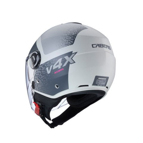 CABERG KASK OTWARTY JET Z BLENDĄ RIVIERA V4X ALPHA PIASKOWY/GREY MAT L