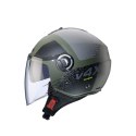 CABERG KASK OTWARTY JET Z BLENDĄ RIVIERA V4X ALPHA GREEN/BLACK/GREY MAT L