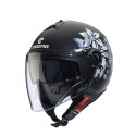 CABERG KASK OTWARTY JET Z BLENDĄ RIVIERA V4X MIA MAT KWIATY MOTYLE M