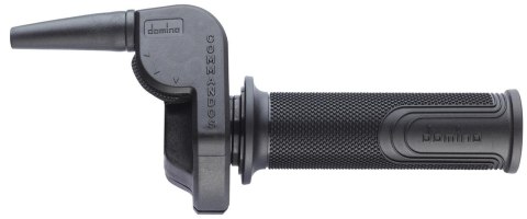 DOMINO ROLGAZ UNI KPL 2T MAGURA STYLE RETRO VINTAGE Z OSŁONĄ I MANETKAMI GRIPAMI-DOMINO CZARN