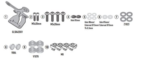 KAPPA 2025/01 MOCOWANIE SZYBY 1173SK HONDA CB 650 R 24-, KAPPA 2025/01 MOCOWANIE SZYBY 1173SK HONDA CB 650 R 24-,