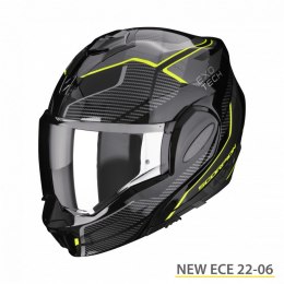 SCORPION KASK SZCZĘKOWY SZCZĘKA DO TYŁU EXO-TECH ANIMO NEON FLUO L