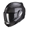 SCORPION KASK SZCZĘKOWY SZCZĘKA DO TYŁU EXO-TECH CARBON SOLID POŁYSK KARBON XXL