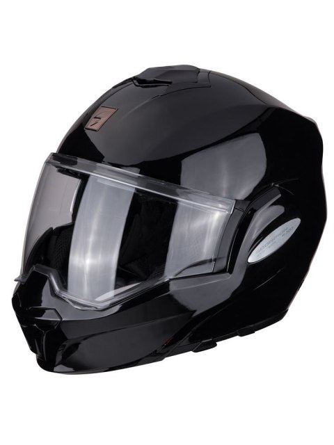 SCORPION KASK SZCZĘKOWY SZCZĘKA DO TYŁU EXO-TECH SOLID BLACK BLACK XL