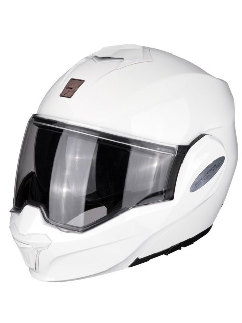 SCORPION KASK SZCZĘKOWY SZCZĘKA DO TYŁU EXO-TECH SOLID WHITE L