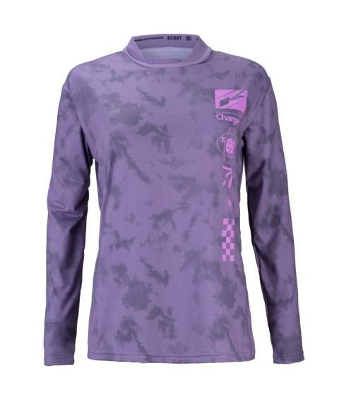 KENNY RACING KOSZULKA ROWEROWA MTB DAMSKA WOMAN CHARGER DYE LILA VIOLET S