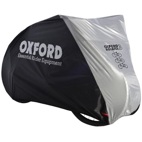 OXFORD AQUATEX ROWEROWY POKROWIEC WODOODPORNY NA TRZY ROWERY GREY/BLACK